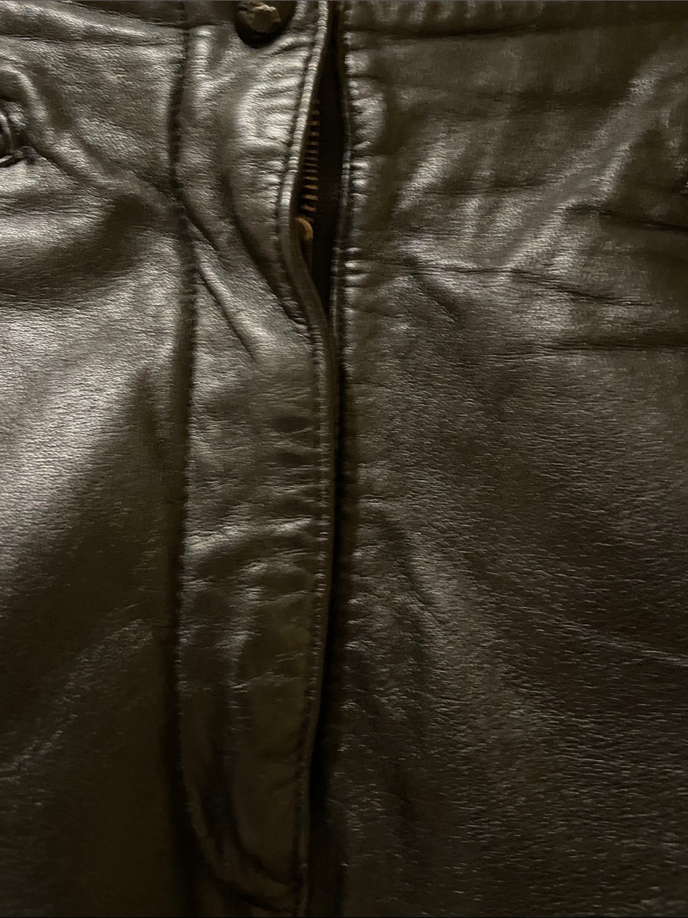 Harley-Davidson Leather Shorts • Y2K Biker Chic • Genuine Leather.Moto festival - Picture 3 of 15